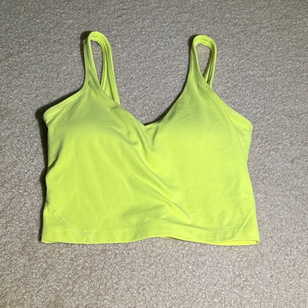 lululemon athletica Neon Yellow Tank Top